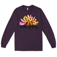 Plum hello spring Long Sleeve Tee - MaliasSmallBusiness
