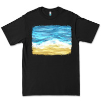 Black glitter beach background Premium Tee - HRA Design Shop