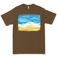 Cacao glitter beach background Premium Tee - HRA Design Shop