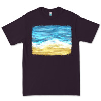 Plum glitter beach background Premium Tee - HRA Design Shop