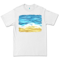 White glitter beach background Premium Tee - HRA Design Shop
