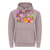 Colourful Pumpkin Background Vintage Hoodie | Teevron