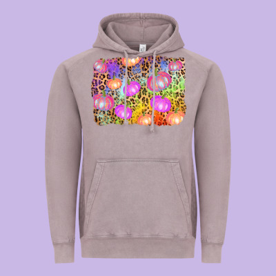 Colourful Pumpkin Background Vintage Hoodie Designed By Adodesignshop