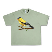 Oil Green American Goldfinch Urban Heavy Tee - LillyAllenDesigns