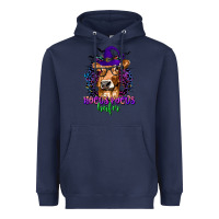 Navy Hocus Pocus Heifer with Cow and Halloween Heavyweight Hoodie - texasbilliewilder