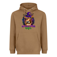 Toasted Coconut Hocus Pocus Heifer with Cow and Halloween Heavyweight Hoodie - texasbilliewilder