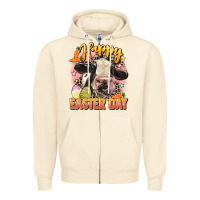 Sandshell Happy Easter Day Zipper Hoodie - LillyAllenDesigns