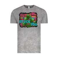 Cloud Rock stuck on you heart cactus serape leopard background Vintage Tee - Jasminsmagicworld