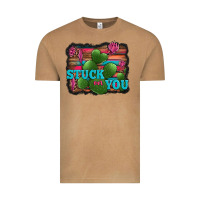 Vintage Camel stuck on you heart cactus serape leopard background Vintage Tee - Jasminsmagicworld