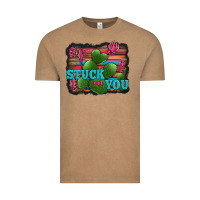 Vintage Coffee stuck on you heart cactus serape leopard background Vintage Tee - Jasminsmagicworld