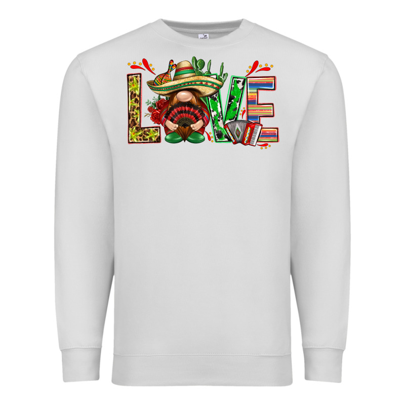 Mexico Love With Gnome Premium Sweatshirt by NancyCooperArtShop | Teevron