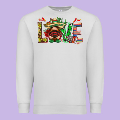 Mexico Love With Gnome Premium Sweatshirt Designed By Nancycooperartshop