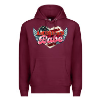 Burgundy American babe Premium Hoodie - HowdyJamesFarm