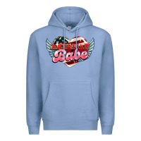 Colony Blue American babe Premium Hoodie - HowdyJamesFarm