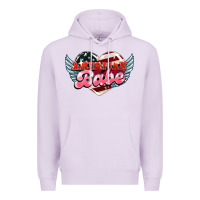 Lilac American babe Premium Hoodie - HowdyJamesFarm