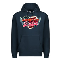 Navy American babe Premium Hoodie - HowdyJamesFarm