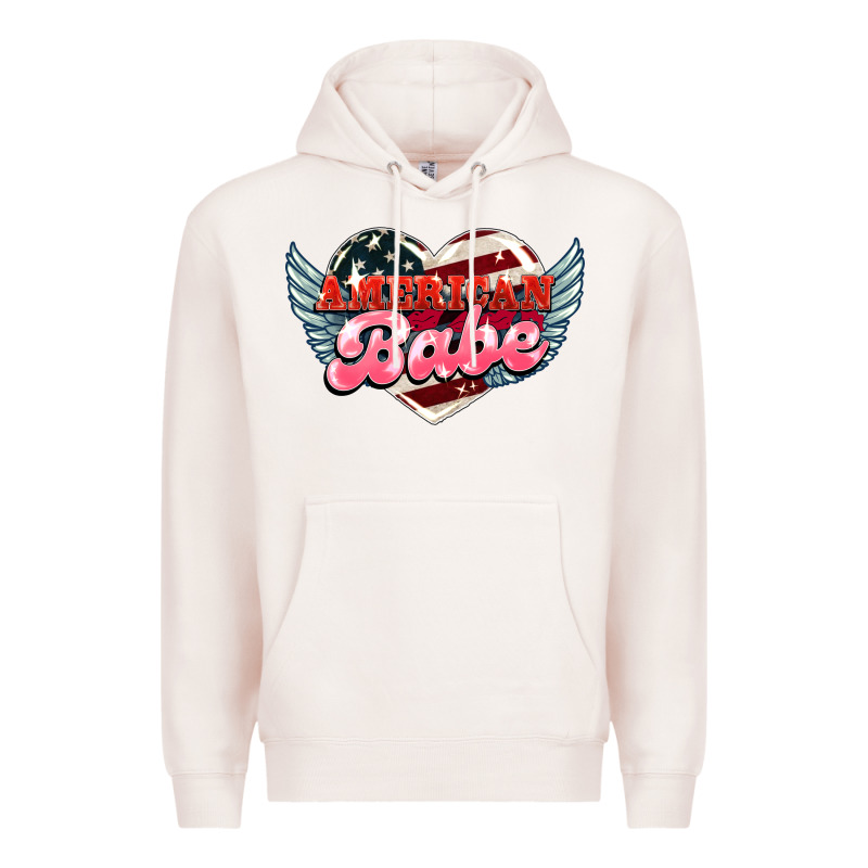 American Babe Premium Hoodie by HowdyJamesFarm | Teevron