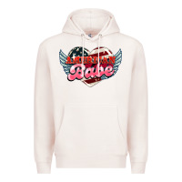 Pale Pink American babe Premium Hoodie - HowdyJamesFarm