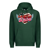 Sports Green American babe Premium Hoodie - HowdyJamesFarm