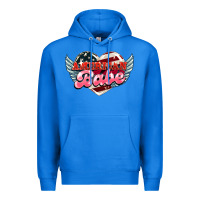 True Royal American babe Premium Hoodie - HowdyJamesFarm
