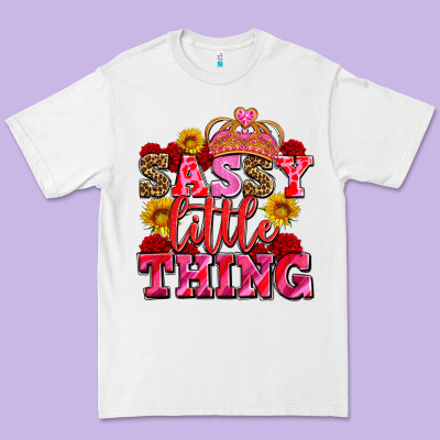Sassy Little Thing With Crown Premium Tee Designed By Adodesignshop