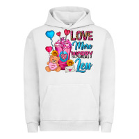 Pigment Lunar Rock Love More Worry Less Valentines Day Cold Drink Urban Hoodie - FaDigitalArtStudio