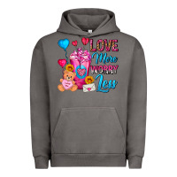 Pigment Tornado Love More Worry Less Valentines Day Cold Drink Urban Hoodie - FaDigitalArtStudio