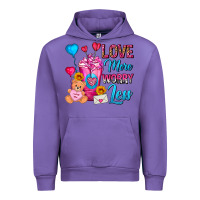 Tulip Love More Worry Less Valentines Day Cold Drink Urban Hoodie - FaDigitalArtStudio