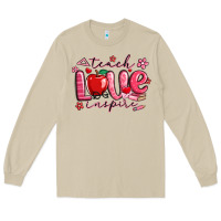 Mushroom teach love inspire valentines day Long Sleeve Tee - MaliasSmallBusiness