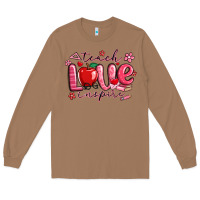 Teach Love Inspire Valentines Day Long Sleeve Tee | Teevron