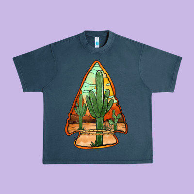 Desert Cactus Arrowhead Urban Heavy Tee Designed By Jasminsmagicworld