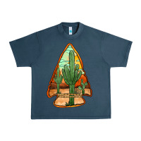 Midnight Navy desert cactus arrowhead Urban Heavy Tee - Jasminsmagicworld