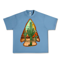 Pebble Blue desert cactus arrowhead Urban Heavy Tee - Jasminsmagicworld