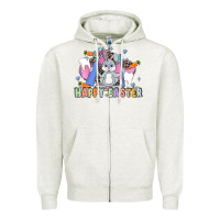 Oatmeal Heather Easter Easter Dental Zipper Hoodie - LillyAllenDesigns
