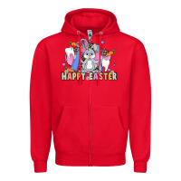 Red Easter Easter Dental Zipper Hoodie - LillyAllenDesigns