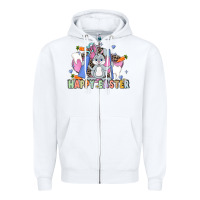 White Easter Easter Dental Zipper Hoodie - LillyAllenDesigns