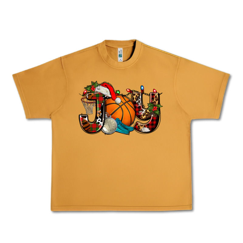 Joy With Basketball And Santa's Hat Urban Heavy Tee by AdoDesignShop | Teevron