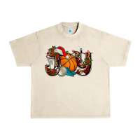 Sandshell joy with basketball and santa's hat Urban Heavy Tee - AdoDesignShop
