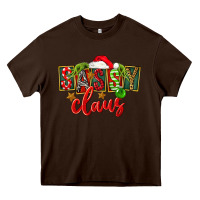 Chocolate Brown christmas sassy claus Heavy Core Tee - FaDigitalArtStudio