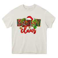 Cream christmas sassy claus Heavy Core Tee - FaDigitalArtStudio