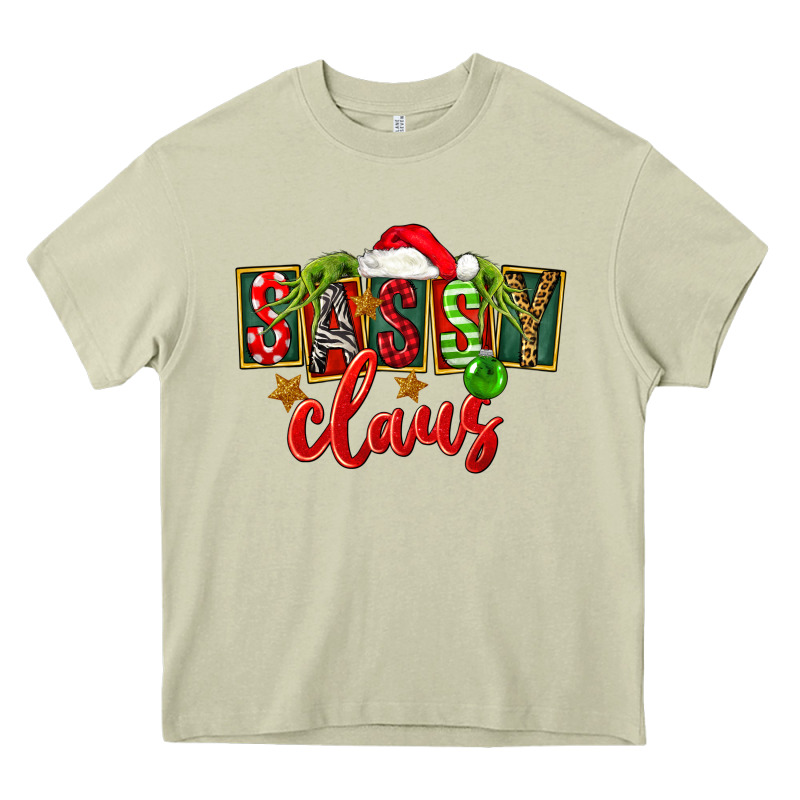 Christmas Sassy Claus Heavy Core Tee by FaDigitalArtStudio | Teevron