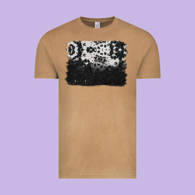 Cowhide Background Vintage Tee Designed By Barkaloodesign