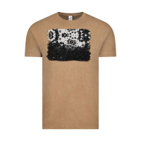 Vintage Coffee cowhide background Vintage Tee - BarkalooDesign