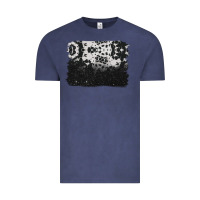Vintage Denim cowhide background Vintage Tee - BarkalooDesign
