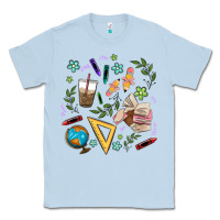 Dusty Blue teacher tools Classic Tee - MaliasSmallBusiness