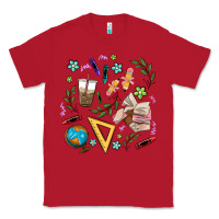 Red teacher tools Classic Tee - MaliasSmallBusiness
