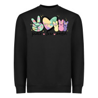 Black peace love peeps Heavyweight Sweatshirt - MaliasSmallBusiness