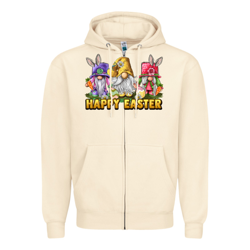 Happy Easter Gnomies Zipper Hoodie by LillyAllenDesigns | Teevron