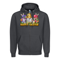 Smoke Happy Easter gnomies Zipper Hoodie - LillyAllenDesigns