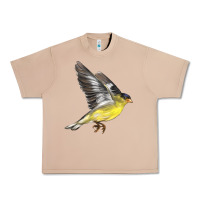 Burro Flying American Goldfinch Urban Heavy Tee - LillyAllenDesigns